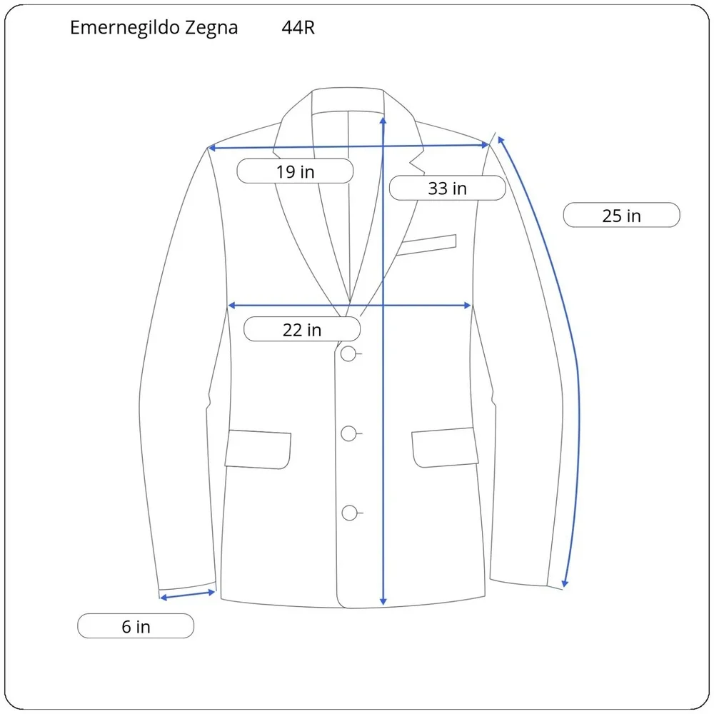 Ermenegildo Zegna Traveller Microsphere‎ Wool Mila Blazer Suit Jacket 54R = 44R